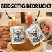 An Scheiss Muass I München Geschenkidee Spruch Hirsch Tasse Kaffee-Becher Blau Trendation