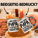 Papa Vatertag Tasse Becher Geschenk Lustige Geschenkidee Spruch Wie Der Papa So Die Tochter Blau Trendation