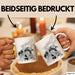 Wolf Tasse Geschenk Heulender Wolf Vögel Mond Silhouetten Geschenkidee Weiß Trendation