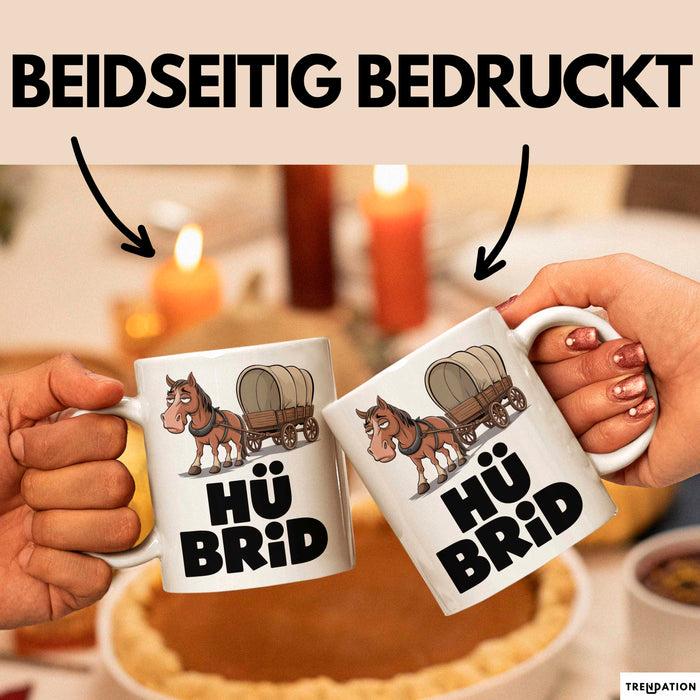 Sarkastische Pferde Tasse Geschenk Lustige Geschenkidee Spruch Hü Brid Weiß Trendation