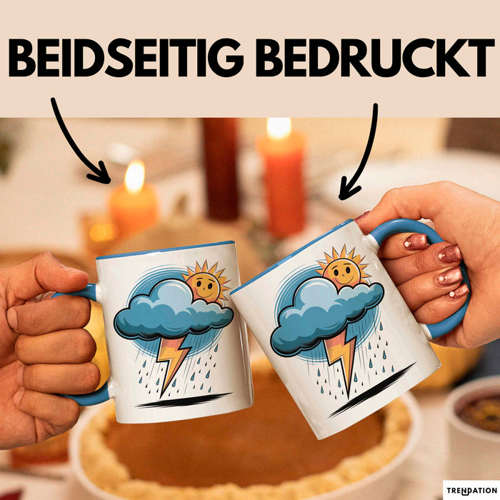 Meteorologe Tasse Geschenk Lustige Geschenkidee Spruch Für Wetter Beobachter Blau Trendation