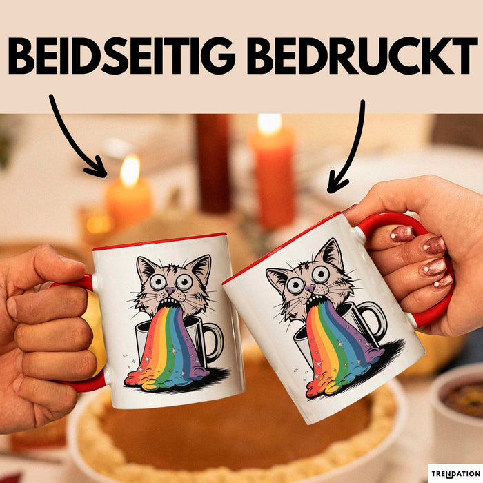 Memelord Tasse Geschenkidee für Meme Süchtige Rot Trendation