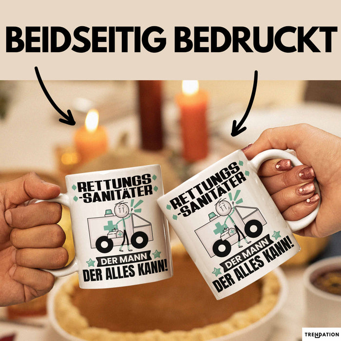 Rettungssanitäter Tasse Geschenk für Rettungssanitäter Der Mann Der Alles Kann Geschenkidee zum Geburtstag Weiß Trendation