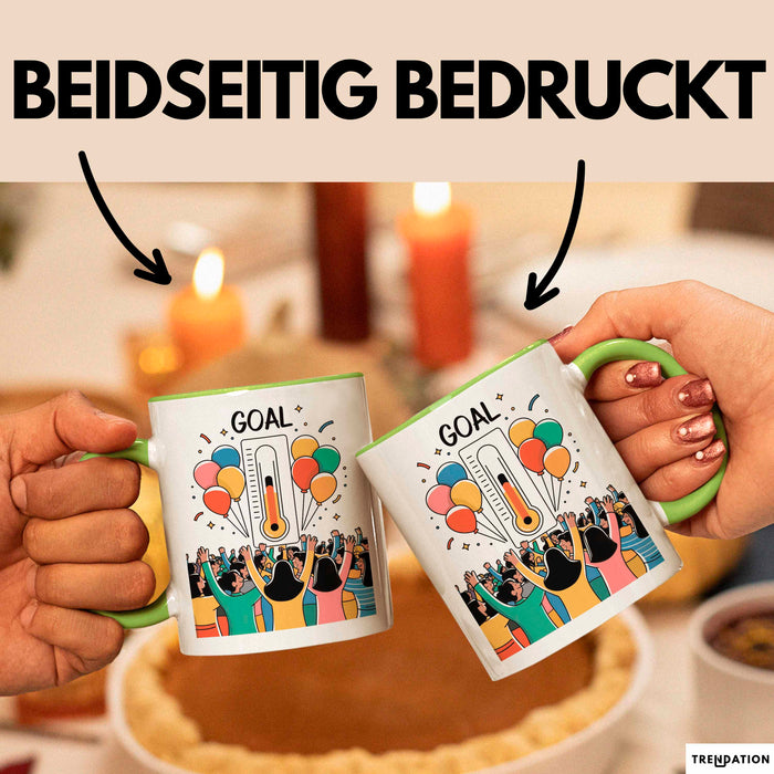 Fundraiser Tasse Geschenk Lustige Geschenkidee Spruch Für Spenden Champions Grün Trendation