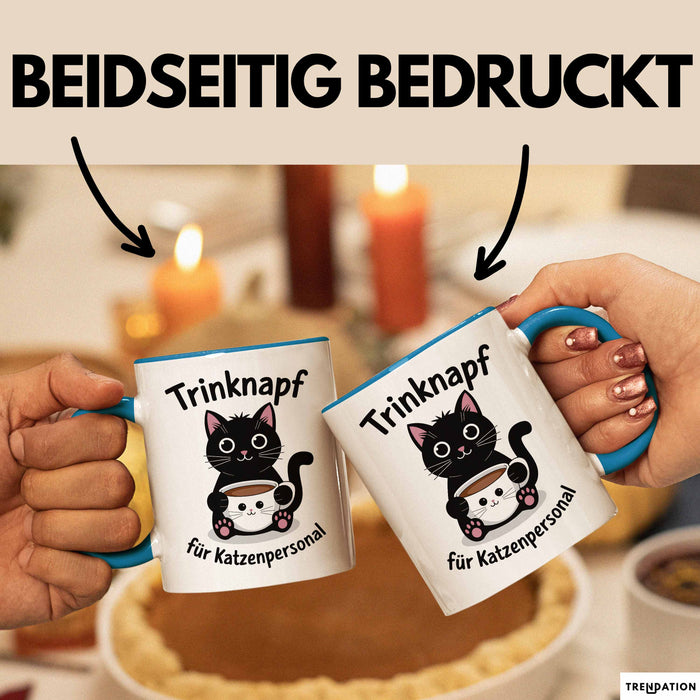 Katzen Tasse Geschenk Trinknapf Fuer Katzenpersonal Geschenkidee Lustig