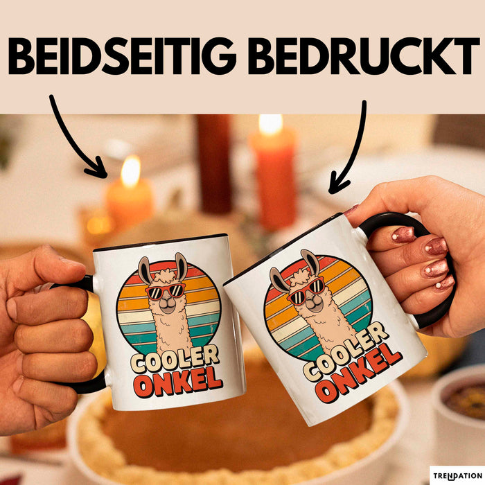 Onkel Lama Sarkastisch Sarkasmus Tasse Geschenk Lustige Geschenkidee Spruch Cooler Onkel Trendation