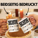 Norddeutsche Tasse Geschenk Windstärken Schaf Kaffee-Becher Geschenkidee Rosa Trendation