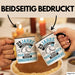 25 Jahre Tasse Geschenk Ehe Lustiger Spruch Humorvolle Geschenkidee Silberhochzeit Schwarz Trendation