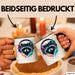 Waschbär Tierliebhaber Musik Kopfhörer Tasse Geschenk Lustige Geschenkidee Spruch Schwarz Trendation