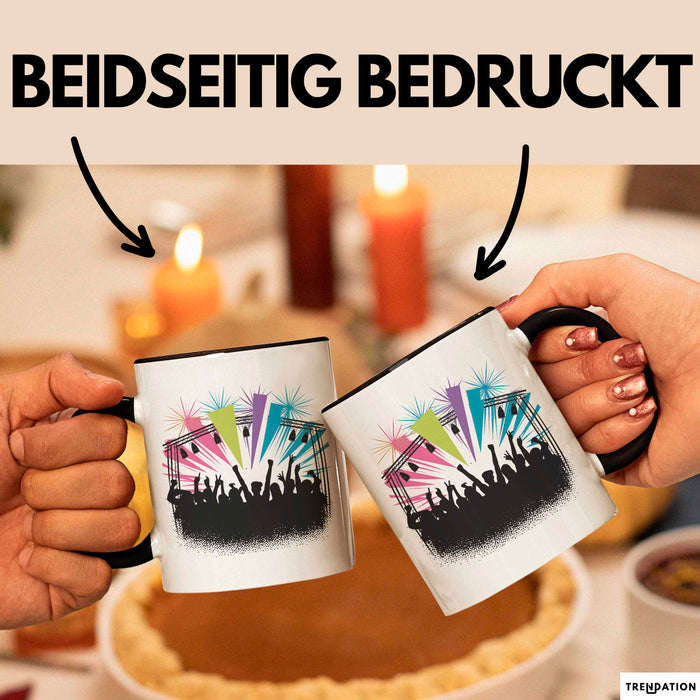 Festivalgänger Tasse Geschenkidee für Live Musik Süchtige Trendation