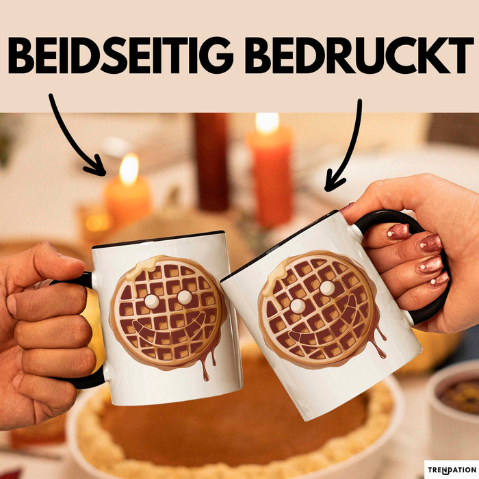 Waffel Liebhaber Tasse Geschenkidee für Sirup Fan Frühstück Trendation