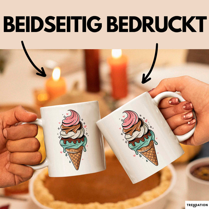Dessert Fan Tasse Geschenkidee Kuchen und Gebäck Liebhaber Weiß Trendation