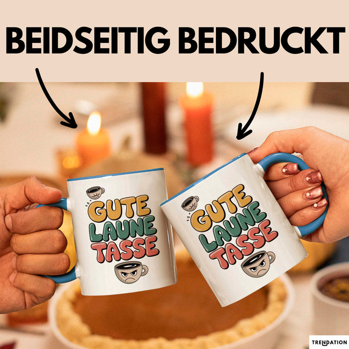 Sarkasmus Tasse Geschenkidee Gute Laune Tasse Sarkastische Blau Trendation
