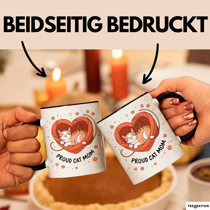 Katzen Mama Tasse Geschenk Lustige Geschenkidee Spruch Für Katzen Eltern Trendation