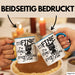 Its Fine Im Fine Everything Is Fine Tasse Geschenk Katze Humor Sarkasmus Kaffee-Becher Blau Trendation
