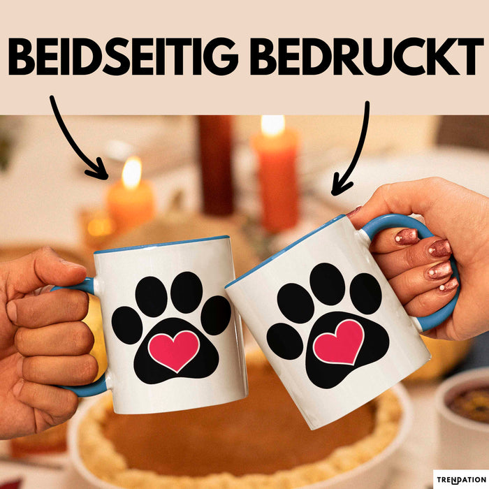 Hunde Liebhaber Tasse Geschenkidee Haustier Eltern Lustiger Geschenkidee Lustig Blau Trendation