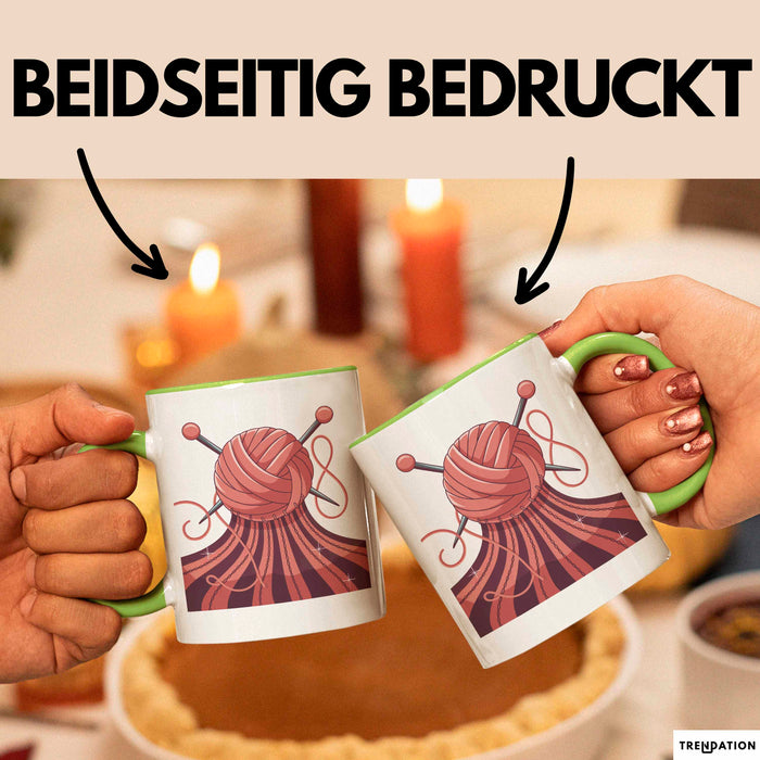 Stricker Tasse Geschenk Lustige Geschenkidee Spruch Für Garn Liebhaber Grün Trendation