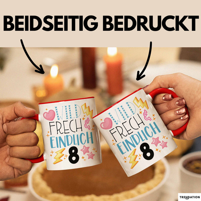 Witzige Tasse Geschenk Wild Frech Und Einfühlsam Süßes Design Rot Trendation
