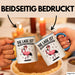 Flamingo Trinkend Tasse Geschenk Lustige Geschenkidee Spruch Die Lage Ist Besäufniserregend Blau Trendation