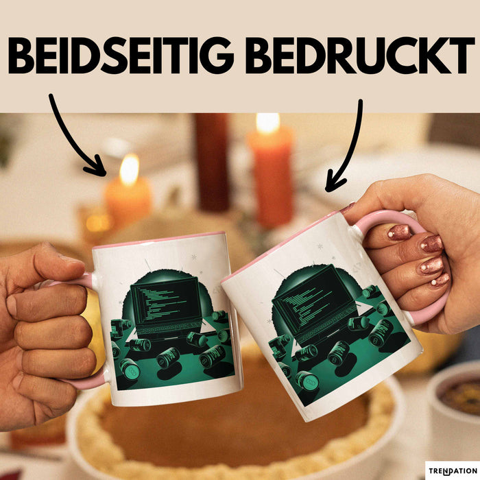 Software Entwickler Tasse Geschenk Lustige Geschenkidee Spruch Für Code Süchtige Rosa Trendation