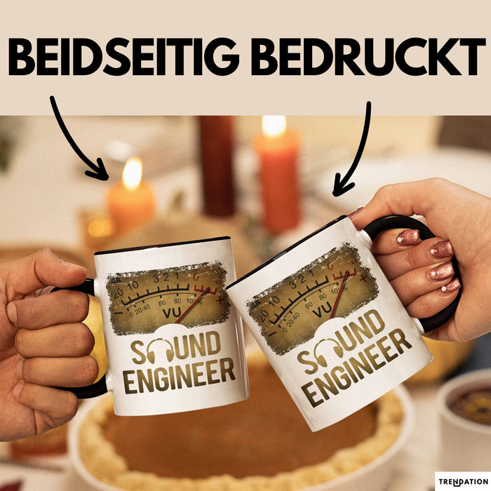 Toningenieur Ingenieurwesen Tasse Geschenk Lustige Geschenkidee Spruch Tontechniker Vu Meter Trendation