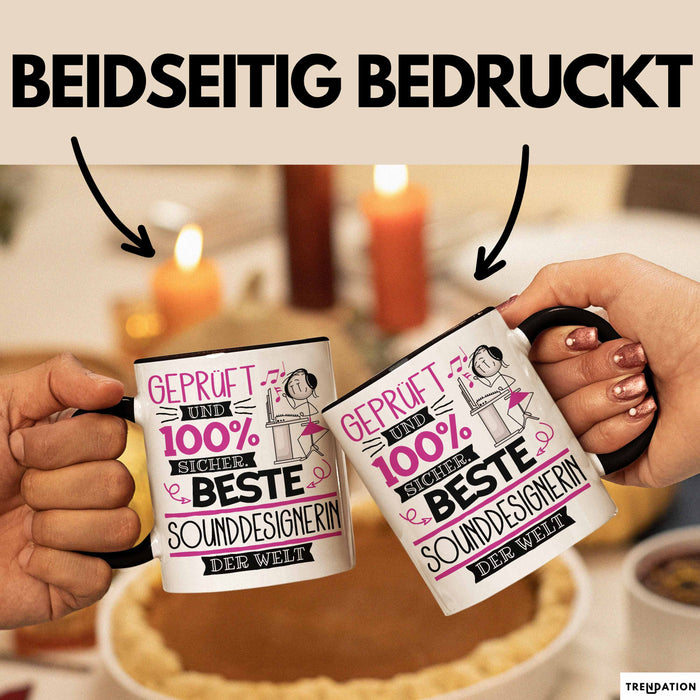 Sounddesignerin Geschenk Becher Tasse Gott Schuf Alle Menschen Gleich Nur Die Besten Durfeten Sounddesignerin Werden Geschenkidee Lustig Trendation