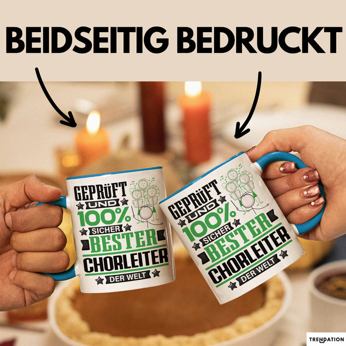 Chorleiter Geschenk Lustiger Spruch für Chorleiter Geschenkidee Bester Chorleiter Der Welt Blau Trendation