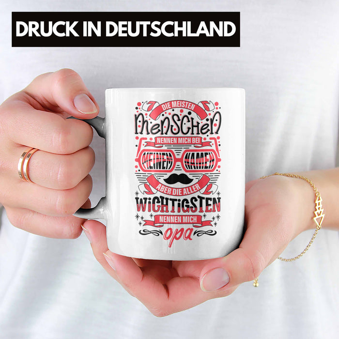 Opa Tasse Geschenk von Enkel Enkelin Bester Opa Der Welt Tasse Geschenkidee Bester Opa Der Welt Weiß Trendation
