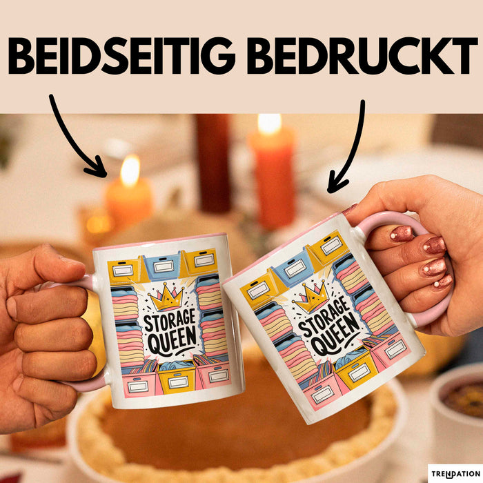 Haushalts Organisator Tasse Geschenk Lustige Geschenkidee Spruch Für Ordentliche Zuhause Liebhaber Rosa Trendation