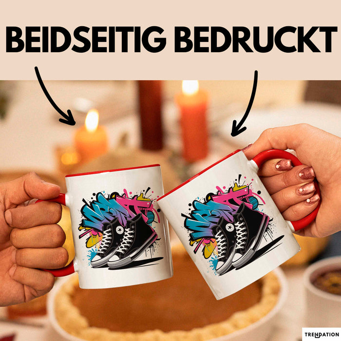 Streetwear Fan Tasse Geschenkidee für Stil Experte Rot Trendation