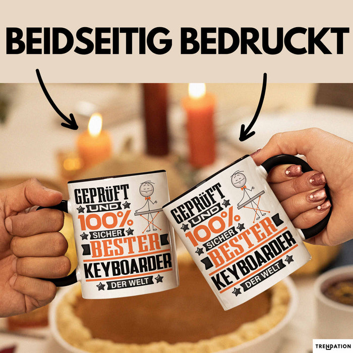 Keyboarder Geschenk Lustiger Spruch für Keyboarder Geschenkidee Bester Keyboarder Der Welt Schwarz Trendation