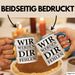 Büroarbeit Kollege Abschied Tasse Geschenk Lustige Geschenkidee Spruch Wir Werden Dir Fehlen Blau Trendation