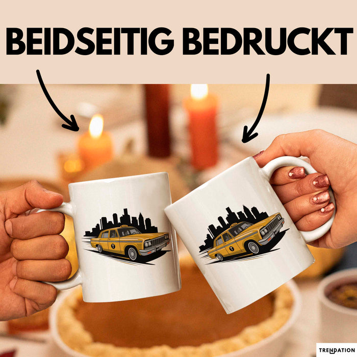 Taxifahrer Tasse Geschenkidee Berufskraftfahrer Lustiger Geschenkidee Lustig Weiß Trendation