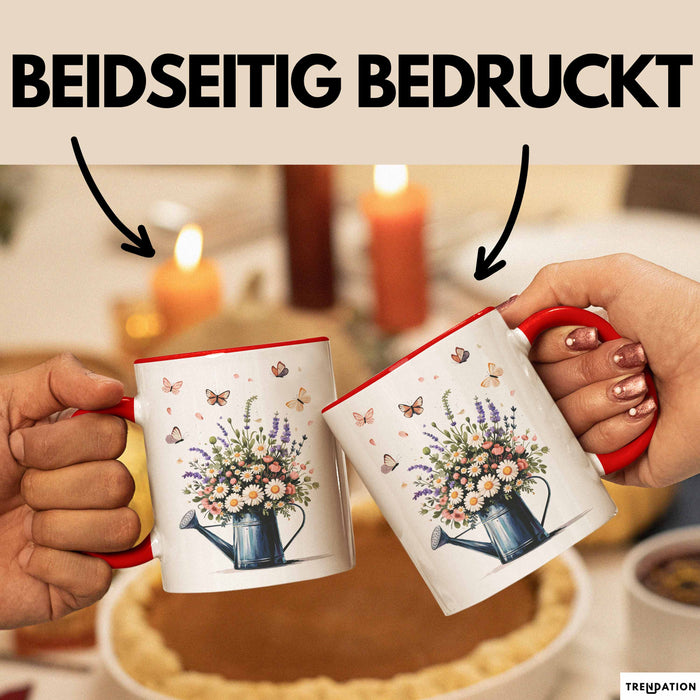 Florist Tasse Geschenk Lustige Geschenkidee Spruch Für Blumen Liebhaber Rot Trendation