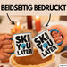 Skifahren Skifahrer Tasse Geschenk Ski You Later Schneesport Geschenkidee Lustig Blau Trendation