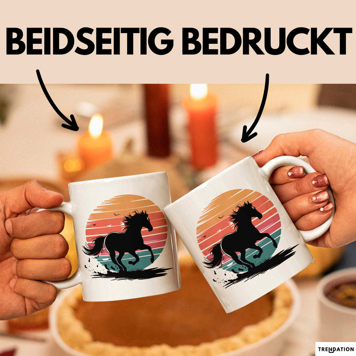 Reiter Tasse Geschenkidee Reitsport Enthusiast Geschenkidee Lustig Weiß Trendation