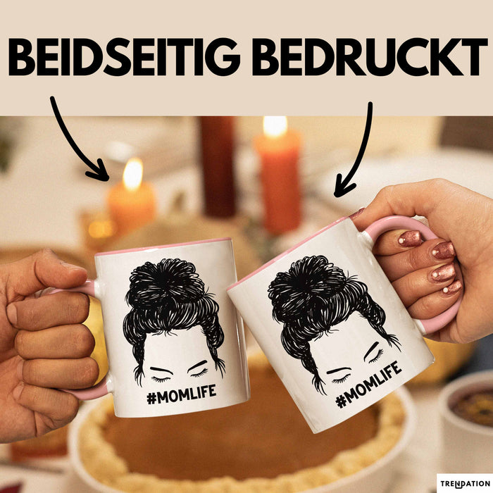 Mutter Tasse Geschenk Stress #Momlife Geschenkidee für beste Mama Muttertag Idee Mom Geschenk von Tochter an Mutter Rosa Trendation