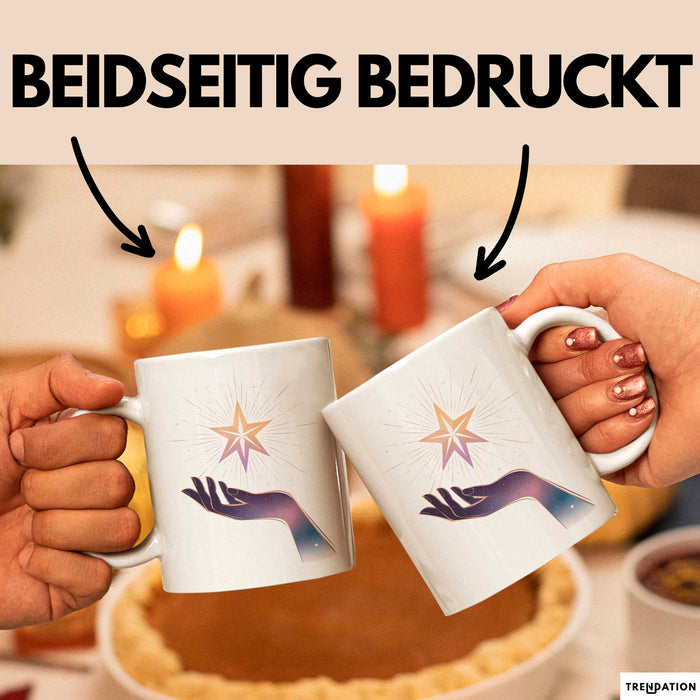 Manifestations Fan Tasse Geschenkidee für Traum Anzieher Weiß Trendation