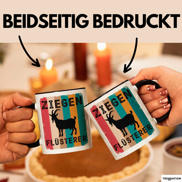 Ziegenbauer Ziegen Tier Tasse Geschenk Lustige Geschenkidee Spruch Ziegen Flüsterer Trendation