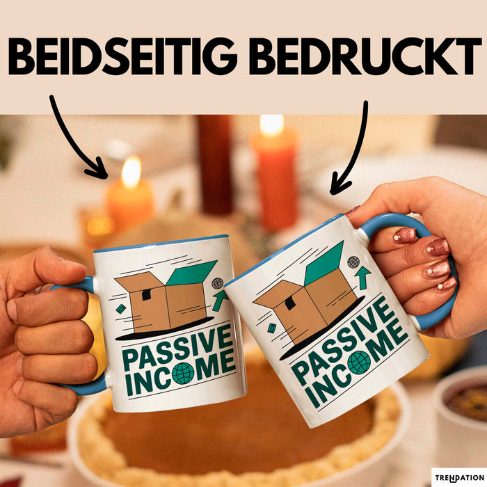 Dropshipper Tasse Geschenkidee für passives Einkommen Blau Trendation