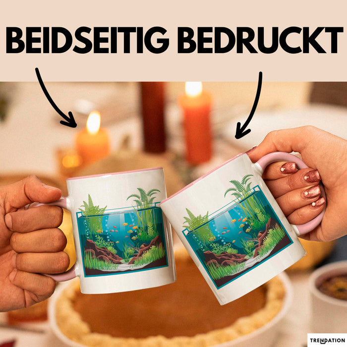 Aquascaper Tasse Geschenkidee für Unterwasser Garten Fan Rosa Trendation
