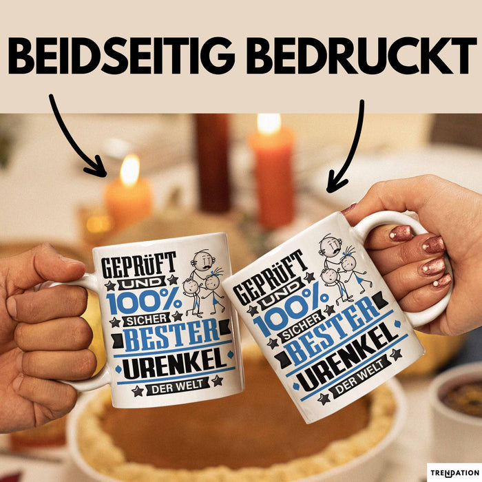 Urenkel Geschenk Lustiger Spruch für Urenkel Geschenkidee Bester Urenkel Der Welt Weiß Trendation