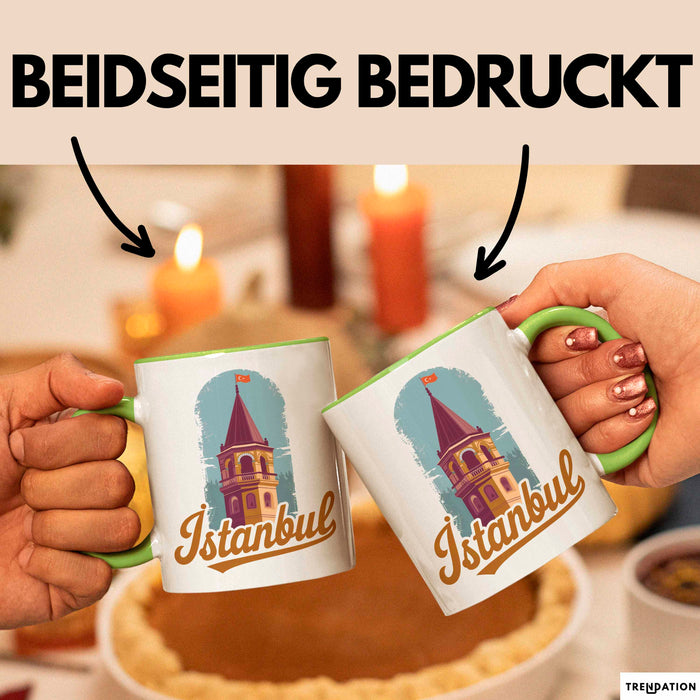 Istanbul Türkei Tasse Geschenk Lustige Geschenkidee Spruch Grün Trendation