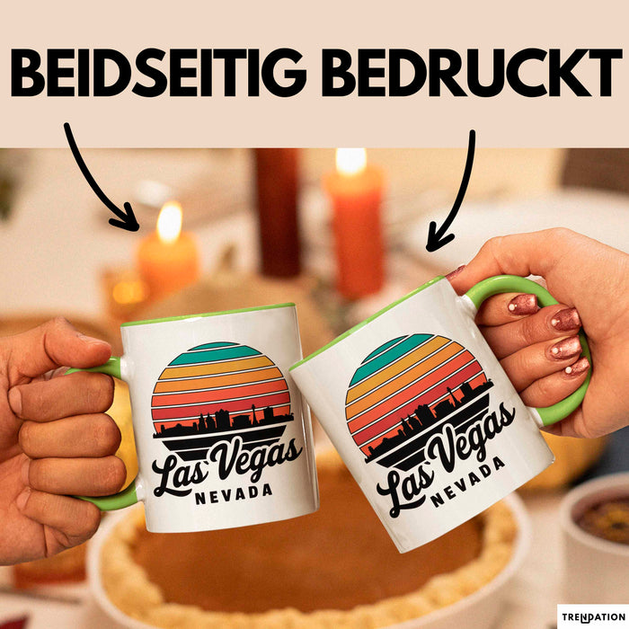 Las Vegas Nevada USA Tasse Geschenk Lustige Geschenkidee Spruch Grün Trendation