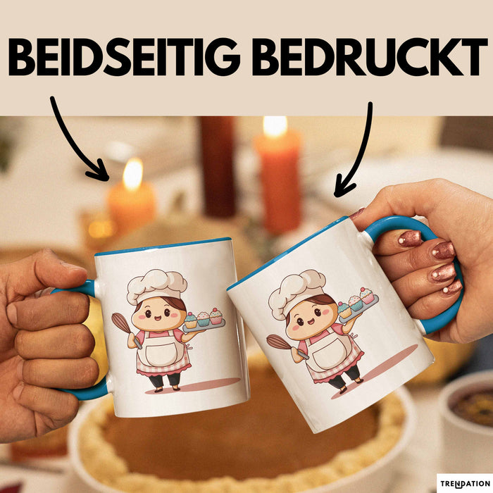 Bäcker Tasse Geschenk Lustige Geschenkidee Spruch Für Gebäck Liebhaber Blau Trendation