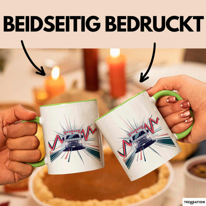 Notfallsanitäter Tasse Geschenk Lustige Geschenkidee Spruch Für Ersthelfer Grün Trendation