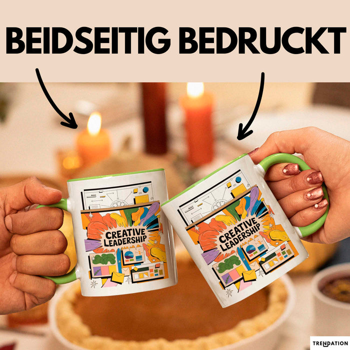 Kreativ Direktor Tasse Geschenk Lustige Geschenkidee Spruch Für Visionäre Führung Grün Trendation