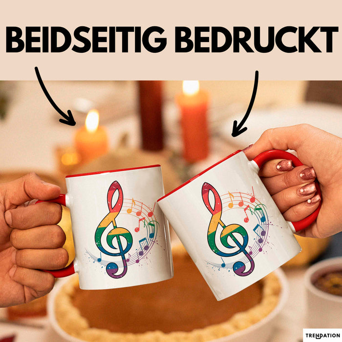 Musikliebhaber Musiker Tasse Geschenk Lustige Geschenkidee Spruch Rot Trendation
