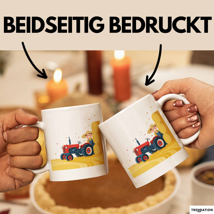 Landwirt Tasse Geschenk Lustige Geschenkidee Spruch Für Landleben Liebhaber Weiß Trendation