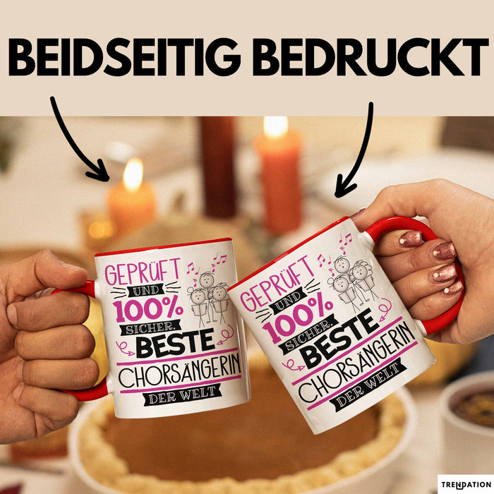 Chorsängerin Geschenk Becher Tasse Gott Schuf Alle Menschen Gleich Nur Die Besten Durfeten Chorsängerin Werden Geschenkidee Lustig Rot Trendation